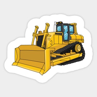 Forklift cartoon illustration Sticker